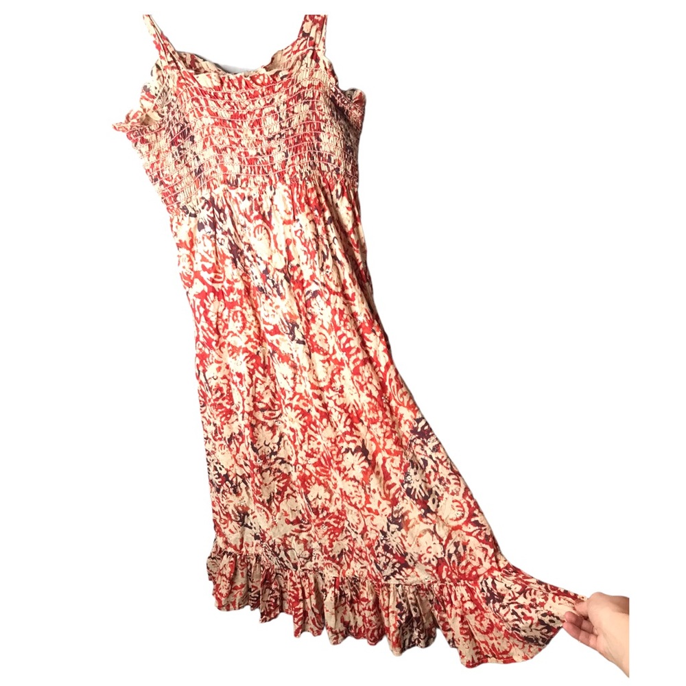 Gap | Bohemian beaded embellished midi dress •